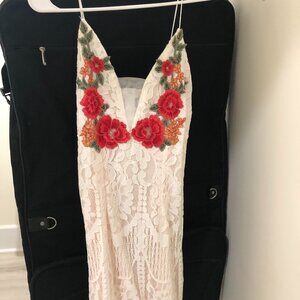 CBR Lace Multicolor Sleeveless Women Dress Size M